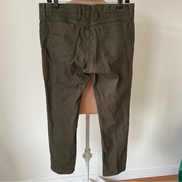 Gucci Men’s Olive Green Denim Riding Skinny Leg Jeans EUC Size IT 48 US 32 - Picture 2 of 12